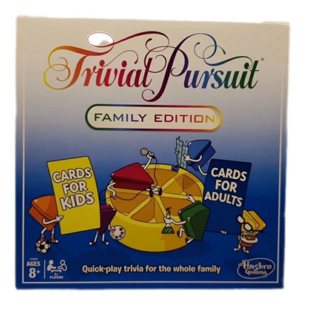 Hasbro Gaming Trivial Pursuit Family Edition Ages 8+ 2 or more players …